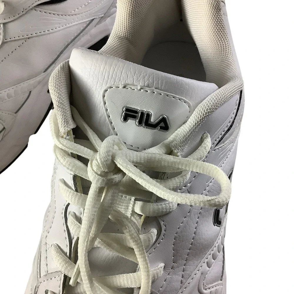 Fila Classic Sneakers Mens 13 White Athletic Walking Chunky Dad Shoes Athleisure